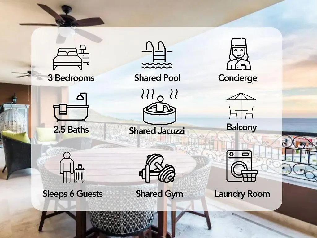 Copala 3 Bedroom Condo Resort Amenities & Ocean Views Кабо-Сан-Лукас Дом отдыха